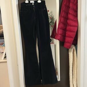 Frame velvet flare pants